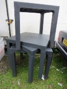 A SELECTION OF FOUR PLASTIC GARDEN TABLES