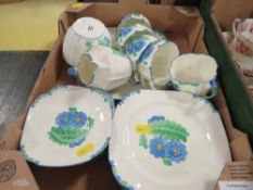 A HAND PAINTED PARAGON TEASET