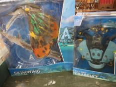 PAIR OF BOXED DIFFERENT MCFARLANE TOYS AVATAR FIGURES, SKIMWING AND CRABSUIT