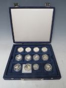 CHINA - A COLLECTION OF MODERN SILVER PROOF COINS, consisting of a 3 Yuan and 23 X 5 Yuan (24