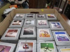 A TRAY OF SIXTEEN CRYSTAL ORNAMENTS IN BOXES