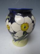A MOORCROFT TRIAL 'SPRING BREEZE' PATTERN BALUSTER VASE, H 18 cm