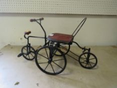 A VINTAGE METAL BIKE