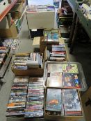 A LARGE QUANTITY OF DVD'S (CONTENTS UNCHECKED)