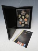 A CASED SET OF THE ROYAL MINT 2012 UNITED KINGDOM PROOF COIN SET, complete with booklet and outer