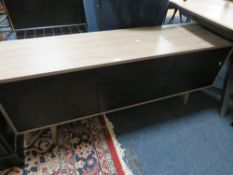 A MODERN LOW COMBI SIDEBOARD W-150CM