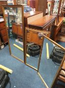 THREE ASSORTED MODERN MIRRORS