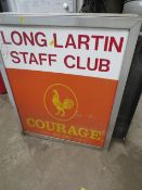 A NOTORIOUS LONG LARTIN STAFF CLUB COURAGE LIGHT UP SIGN