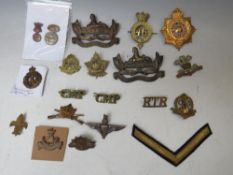 A COLLECTION OF MILITARY BADGES