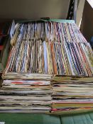 APPROXIMATELY FOUR HUNDRED SINGLES RECORDS, MAINLY 1960'S 70'S 80'S AND 90'S