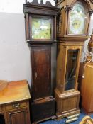 ANTIQUE OAK EIGHT DAY LONG CASE CLOCK BY 'H JONES' OF OSWESTRY