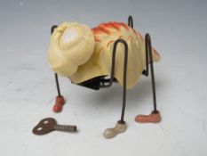 A VINTAGE LINES BROTHERS CLOCKWORK TOY 'GREAT SPIDER', with key, H 9 cm, L 12 cm
