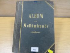 A FOLIO FOLDER CONTAINING MANY CENTRAL AND EUROPIAN COLOUR ENGRAVINGS OF PEOPLE IN TRADITION DRESS