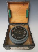 A MILITARY COMPASS TYPE P4, in wooden case