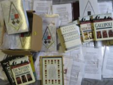 MILITARY AND VICTORIA CROSS INTEREST BOOKS, together with a quantity of related photocopied