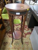 AN EDWARDIAN INLAID 'JARDINAIRE' STAND