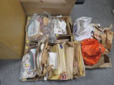 THREE TRAYS OF LOOSE STAMPS MAINLY BRITISH, FIRST DAY COVERS ETC