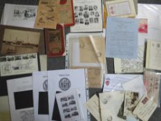 A BOX OF LATE 19TH / EARLY 20TH CENTURY EPHEMERA, to include Police, railway and scout interest