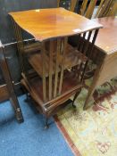 AN EARLY 20TH CENTURY MAHOGANY REVOLVING BOOKCASE