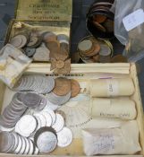 A COLLECTION OF COINS AND TOKENS