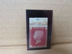 QV MINT 1D RED, imprimatur plate 164