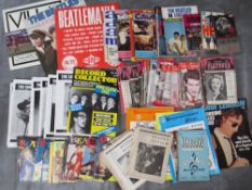 A TRAY OF MUSIC INTEREST ITEMS TO INCLUDE BEATLEMANIA LP RECORD, The Beatles Rock n Roll Music