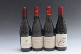 FOUR BOTTLES OF CHATEAUNEUF DE PAPE, consisting of 2 bottles of Creation D'Emile 2019, 1 bottle