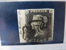QV FINE USED 1D BLACK, plate 7, black mix, marginal inscription
