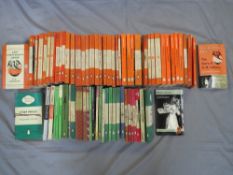 ONE TRAY OF VINTAGE PENGUIN PAPERBACK BOOKS, orange and green (69)