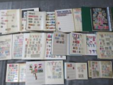 TWELVE STAMP ALBUMS / STOCKBOOKS, containing stamps from Romania, Finland, Hungary, Belgium etc.