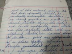 A 1945-46 HANDWRITTEN FAR EAST MILITARY TRAVEL DIARY, with photographs and two Japanese