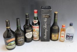 EIGHT ASSORTED BOTTLES OF SPIRITS AND LIQUERS ETC., to incldue 1 bottle of Richot Napoleon V.S.O.