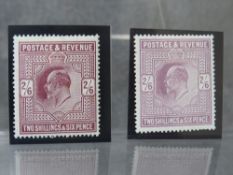 EDWARD VII MINT 2/6D PARI OF SHADES