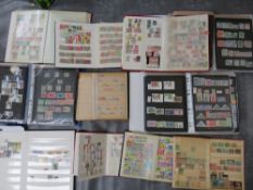TWELVE STAMP ALBUMS / STOCKBOOKS, to include Australian, Commonwealth, Cuban, Czechoslovakian,