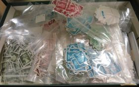 THREE LARGE BOXES OF STAMP RELATED ITEMS, to include Commonwealth stock book, two small British