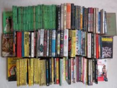 THREE TRAYS OF VINTAGE HARDBACK AND PAPERBACK BOOKS, to include crime novels - James Hadley Chase
