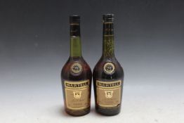 TWO VINTAGE BOTTLES OF MARTELL 3 STAR V.S. COGNAC