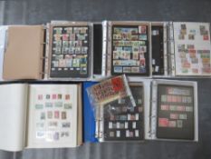 SIX STAMP ALBUMS / STOCKBOOKS, to inlcude French album with stamps from the 1870s, 1880s and 1900s