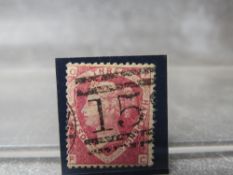 QV NICE USED 1 1/2D RED, showing clear O-P-P-C error of lettering