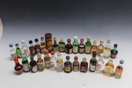 THIRTY ONE ASORTED MINIATURES TO INCLDUE GLENMORANGIE 10 YEARS OLD, various condition and levels