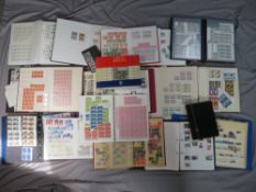 TWENTY BRITISH STAMP ALBUMS / STOCK BOOKS, to include many QEII blocks
