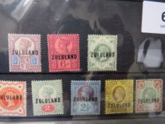 QV NICE COLLECTION OF JUBILEES OVERPRINTED 'ZULULAND'