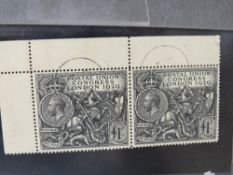 GEORGE V FINE USED £1 PUC PAIR