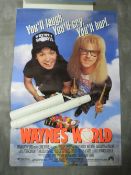 TEN FILM / BOOK ADVERTISING POSTERS, to include Waynes World, approx 100 x 76 cm, Akira. approx 68 x