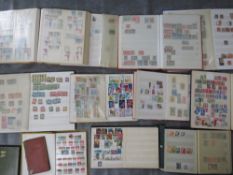 TWELVE STAMP ALBUMS / STOCKBOOKS, containing stamps from Germany, South Africa, Australia,
