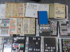 TWELVE STAMP ALBUMS / STOCKBOOKS, containing Austrain, West German, New Zealand, Poland stamps etc