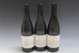 THREE BOTTLES OF CUVEE DU VATICAN CHATEAUNEUF DU PAPE 2019