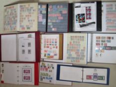 ELEVEN ALBUMS OF WORLD, COMMONWEALTH AND BRITISH STAMPS