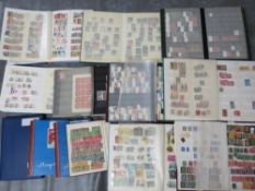 TWELVE STAMP ALBUMS / STOCKBOOKS, to include American, Swedish, African, Czech Republic examples