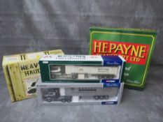 A TRAY CONTAINING FOUR BOXED CORGI VEHICLES, to include 1:50 scale H E Payne limited edition set